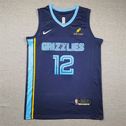 Ja Morant# 12 Memphis Grizzlies  City Edition Swingman Embroidered Jersey