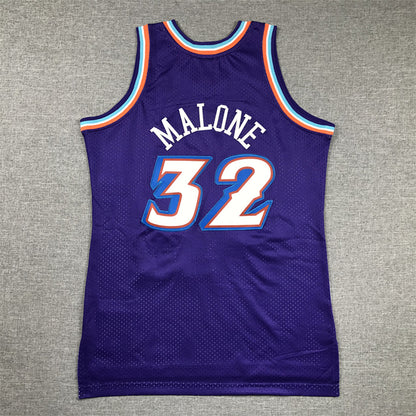 Youth Karl Malone Utah Jazz #32 1996-97 Throwback Embroidered Jersey