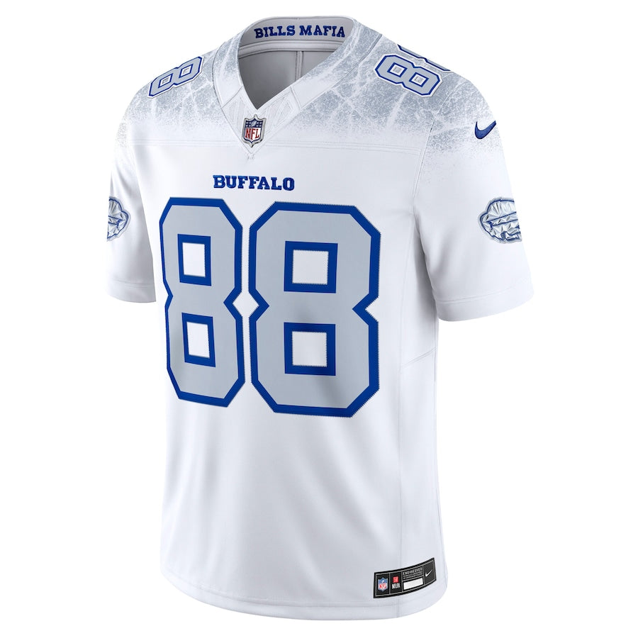 Men's Buffalo Bills Dawson Knox Nike White 2025 Rivalries Collection F.U.S.E. VaporLimited Stitched Jersey