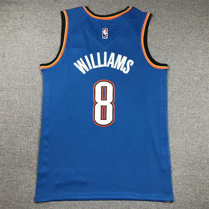 Jalen Williams#8 Oklahoma City Thunder City Edition Swingman Embroidered Jersey