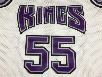 Jason Chandler Williams #55 Sacramento Kings 1998-99White Throwback Embroidered Jersey