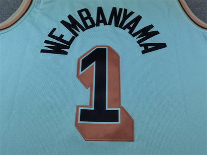 Victor Wembanyama #1 San Antonio Spurs 2025 City Edition Swingman Embroidered Jersey