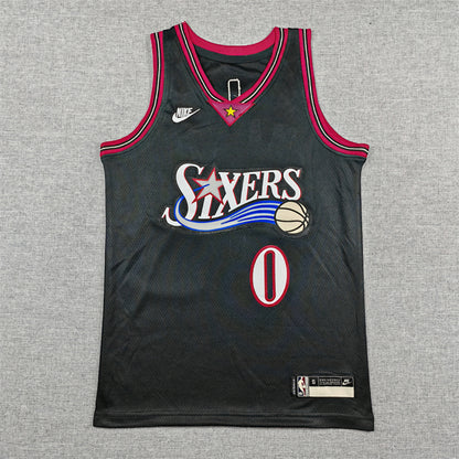 Youth Tyrese Maxey Philadelphia 76ers #0 City Edition Embroidered Jersey
