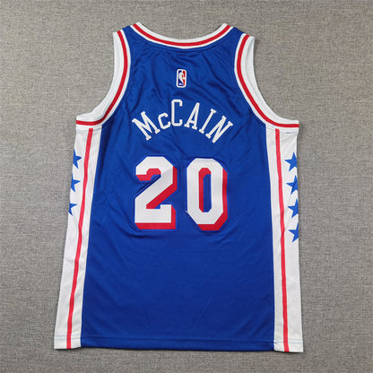 Youth Jared McCain Philadelphia 76ers #20 City Edition Embroidered Jersey