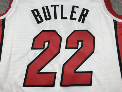 Jimmy Butler# 22 Miami Heat White City Edition Swingman Embroidered Jersey