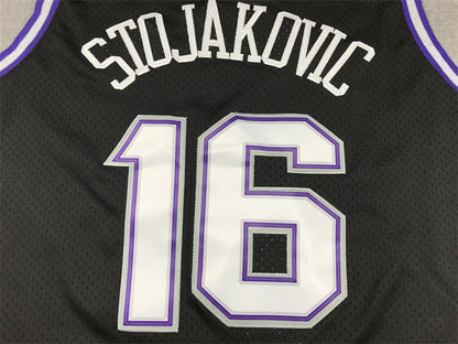 Predrag Stojaković'#16 Sacramento Kings 2001-02 Throwback Embroidered Jersey