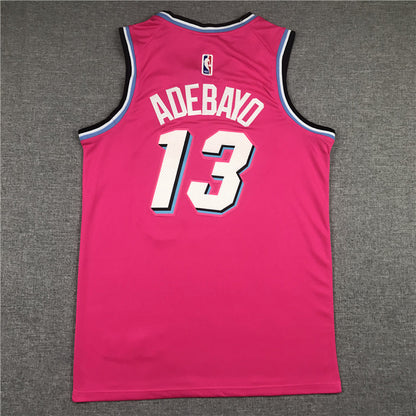 Bam Adebayo# 13 Miami Heat  City Edition Swingman Embroidered Jersey