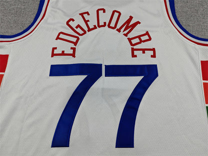 V. J. Edgecombe #77 Philadelphia 76ers 2025 White City Edition Swingman Embroidered Jersey