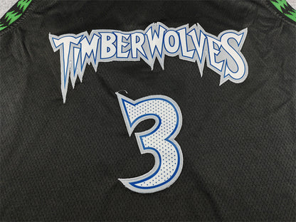 Jaden McDaniels #3 Minnesota Timberwolves 2026 Black City Edition Swingman Embroidered Jersey