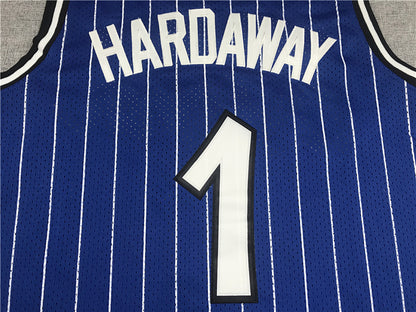 Anfernee Hardaway#1 Orlando Magic 1993-94 Hardaway Blue  Edition  Embroidered Jersey