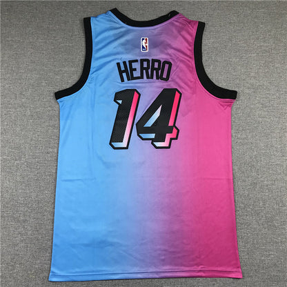 Tyler Herro# 14 Miami Heat City Edition Swingman Embroidered Jersey