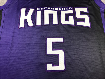 De'Aaron Fox #5 Sacramento Kings Black City Edition Swingman Embroidered Jersey