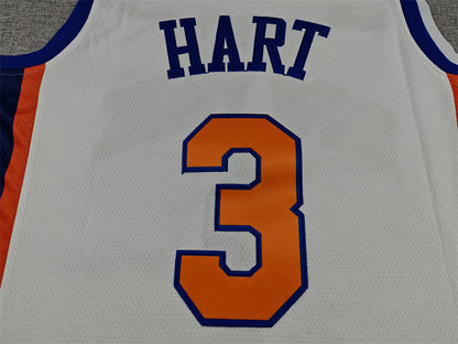 Josh Hart#3 New York Knicks 2026 White City Edition Swingman Embroidered Jersey