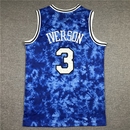 Allen Ezail Iverson #3 Constellation Edition  Embroidered Jersey