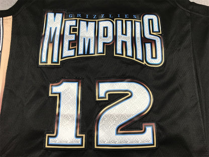 Ja Morant# 12 Memphis Grizzlies 2023 Black City Edition Swingman Embroidered Jersey