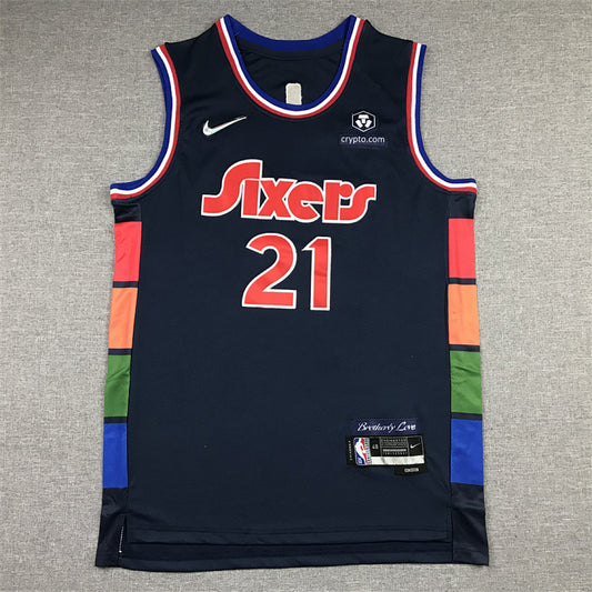 Joel Hans Embiid #21 Philadelphia 76ers 2022 City Edition Swingman Embroidered Jersey