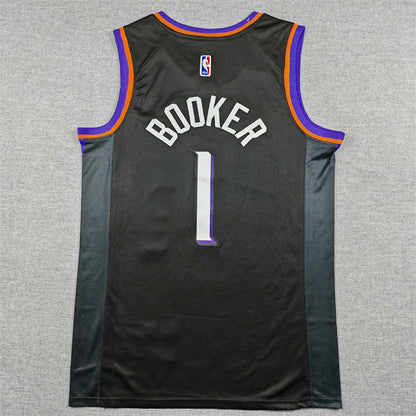 Devin Booker #1 Phoenix Suns  Black City Edition Swingman Embroidered Jersey