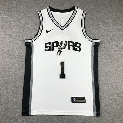 Youth Victor Wembanyama San Antonio Spurs #1 City Edition Swingman Embroidered Jersey