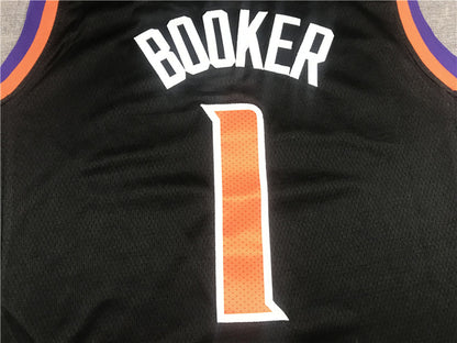Devin Booker #1 Phoenix Suns  Black City Edition Swingman Embroidered Jersey