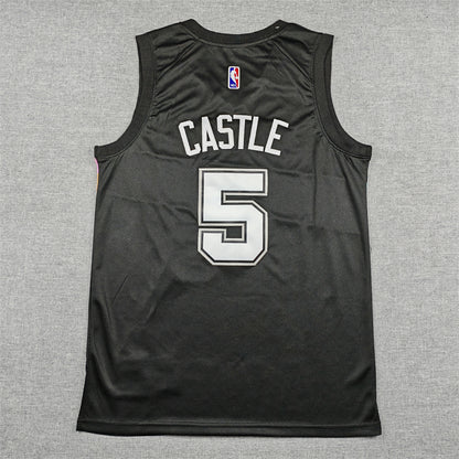 Stephon Castle #5 San Antonio Spurs 2026 City Edition Swingman Embroidered Jersey