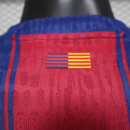 2025-26 Barcelona Home Player Version Jersey - Men's No Chest Logo