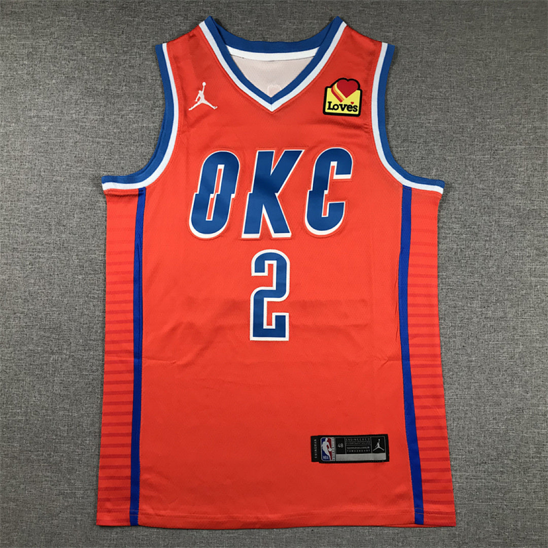 Shai Gilgeous-Alexander#2 Statement Edition  Embroidered Jersey