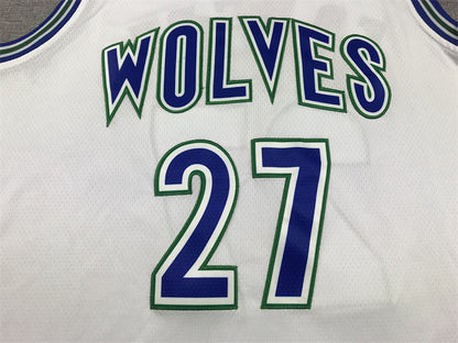 Rudy Gobert #27 Minnesota Timberwolves White City Edition Swingman Embroidered Jersey
