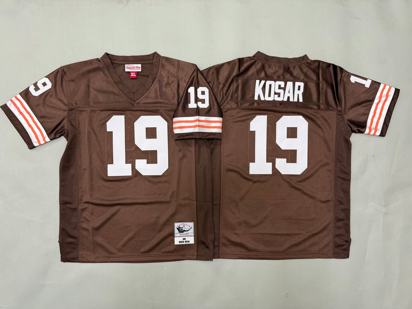 Youth Bernie Kosar #19 Cleveland Browns Browns Vintage Throwback Jersey
