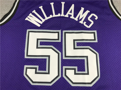 Jason Chandler Williams #55 Sacramento Kings 2000-01 Throwback Purple Embroidered Jersey