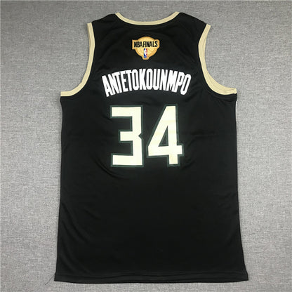 Giannis Antetokounmpo# 34 Milwaukee Bucks Finals City Edition Swingman Embroidered Jersey