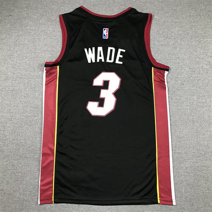 Dwyane Wade#3 Miami Heat Black City Edition Swingman Embroidered Jersey