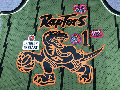 Tracy McGrady #1 Toronto Raptors 1998-99  Throwback Embroidered Jersey