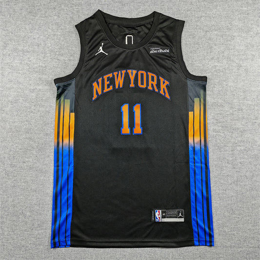Jalen Brunson#11 New York Knicks 2026 Black Statement Edition  Embroidered Jersey