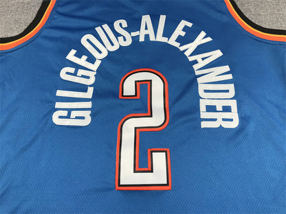 Shai Gilgeous-Alexander#2 Oklahoma City Thunder City Edition Swingman Embroidered Jersey