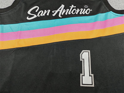 Victor Wembanyama #1 San Antonio Spurs 2026 City Edition Swingman Embroidered Jersey