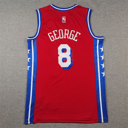 Paul George #8 Philadelphia 76ers City Edition Swingman Embroidered Jersey