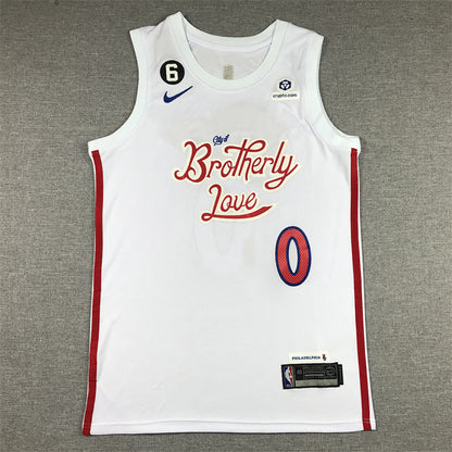 Tyrese Kendrid Maxey #0 Philadelphia 76ers City Edition Swingman Embroidered Jersey