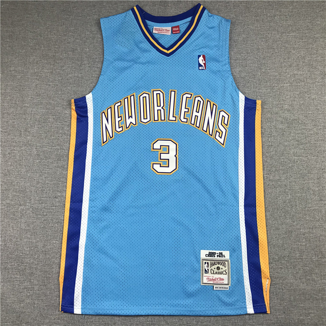 New Orleans Hornets Road Chris Paul #3 2005-06 Throwback - Embroidered Jersey