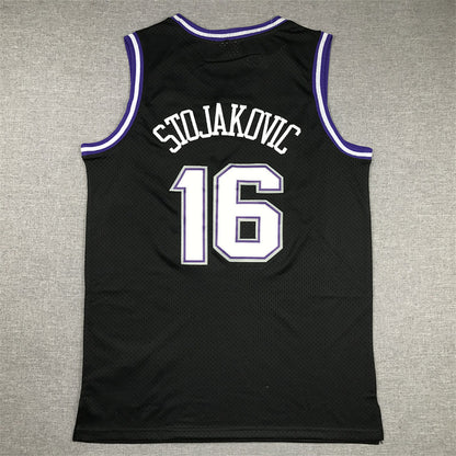 Predrag Stojaković'#16 Sacramento Kings 2001-02 Throwback Embroidered Jersey
