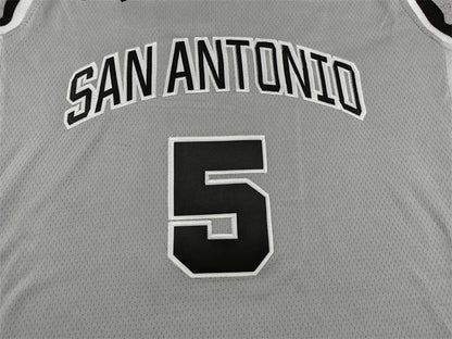 Stephon Castle #5 San Antonio Spurs City Edition Swingman Embroidered Jersey