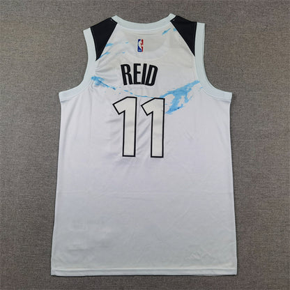 Naz Reid #11 Minnesota Timberwolves 2025 White City Edition Swingman Embroidered Jersey