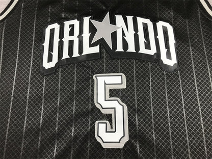 Paolo Banchero#5 Orlando Magic 2024 Black City Edition Swingman Embroidered Jersey