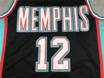 Ja Morant# 12 Memphis Grizzlies Black City Edition Swingman Embroidered Jersey