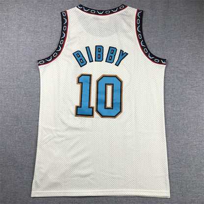 Mike Bibby# 10 Memphis Grizzlies Retro Throwback Embroidered Jersey