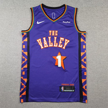Devin Booker#1 Phoenix Suns 2025 City Edition Swingman Embroidered Jersey