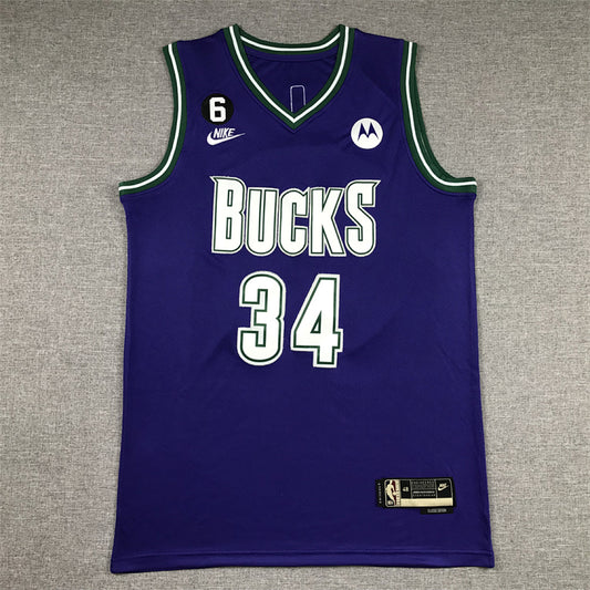 Giannis Antetokounmpo# 34 Milwaukee Bucks 2023 City Edition Swingman Embroidered Jersey