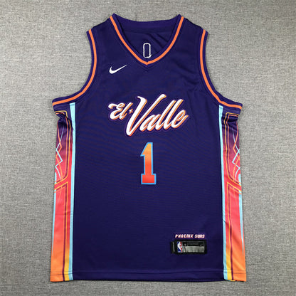 Youth Devin Booker Phoenix Suns #1 City Edition Swingman Embroidered Jersey