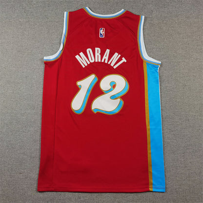 Ja Morant# 12 Memphis Grizzlies 2025 City Edition Swingman Embroidered Jersey