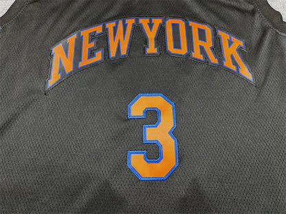 Josh Hart#3 New York Knicks 2026 Black Statement Edition  Embroidered Jersey