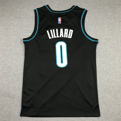 Damian  Lillard#0 Portland Trail Blazers City Edition Swingman Embroidered Jersey